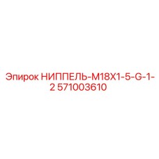571003610 НИППЕЛЬ-M18X1-5-G-1-2 Epiroc