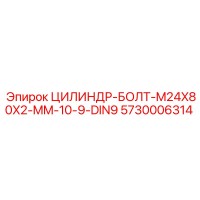 5730006314 ЦИЛИНДР-БОЛТ-M24X80X2-MM-10-9-DIN9 Epiroc