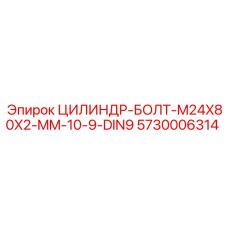 5730006314 ЦИЛИНДР-БОЛТ-M24X80X2-MM-10-9-DIN9 Epiroc