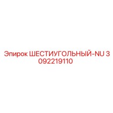 3092219110 ШЕСТИУГОЛЬНЫЙ-NU Epiroc