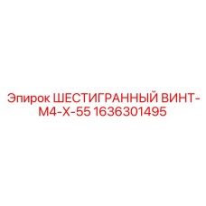 1636301495 ШЕСТИГРАННЫЙ ВИНТ-M4-X-55 Epiroc