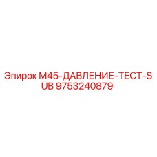 9753240879 M45-ДАВЛЕНИЕ-ТЕСТ-SUB Epiroc