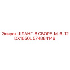 574884148 ШЛАНГ-В СБОРЕ-M-6-12DX1650L Epiroc