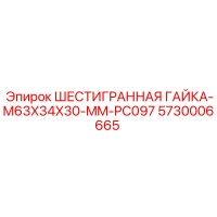 5730006665 ШЕСТИГРАННАЯ ГАЙКА-M63X34X30-MM-PC097 Epiroc