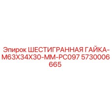5730006665 ШЕСТИГРАННАЯ ГАЙКА-M63X34X30-MM-PC097 Epiroc