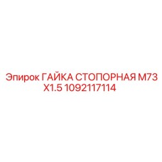 1092117114 ГАЙКА СТОПОРНАЯ M73X1.5 Epiroc
