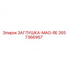 2657366957 ЗАГЛУШКА-MAG-RE Epiroc