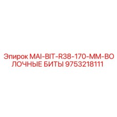 9753218111 MAI-BIT-R38-170-MM-ВОЛОЧНЫЕ БИТЫ Epiroc