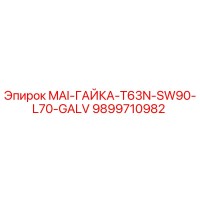 9899710982 MAI-ГАЙКА-T63N-SW90-L70-GALV Epiroc