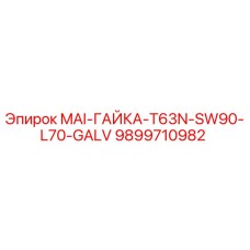 9899710982 MAI-ГАЙКА-T63N-SW90-L70-GALV Epiroc