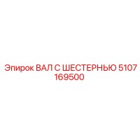 5107169500 ВАЛ С ШЕСТЕРНЬЮ Epiroc