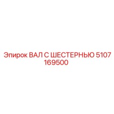 5107169500 ВАЛ С ШЕСТЕРНЬЮ Epiroc