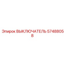 57488058 ВЫКЛЮЧАТЕЛЬ Эпирок