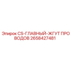 2658427481 CS-ГЛАВНЫЙ-ЖГУТ ПРОВОДОВ Epiroc