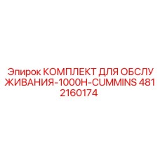 4812160174 КОМПЛЕКТ ДЛЯ ОБСЛУЖИВАНИЯ-1000H-CUMMINS Epiroc