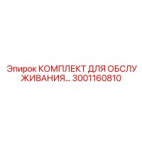 3001160810 КОМПЛЕКТ ДЛЯ ОБСЛУЖИВАНИЯ… Epiroc