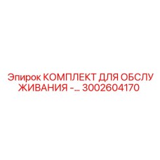 3002604170 КОМПЛЕКТ ДЛЯ ОБСЛУЖИВАНИЯ - Epiroc