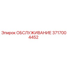 3717004452 ОБСЛУЖИВАНИЕ Epiroc