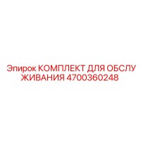 4700360248 КОМПЛЕКТ ДЛЯ ОБСЛУЖИВАНИЯ Epiroc