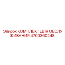 4700360248 КОМПЛЕКТ ДЛЯ ОБСЛУЖИВАНИЯ Epiroc