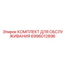 6996012896 КОМПЛЕКТ ДЛЯ ОБСЛУЖИВАНИЯ Epiroc