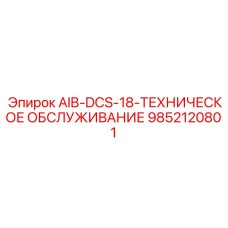 9852120801 AIB-DCS-18-ТЕХНИЧЕСКОЕ ОБСЛУЖИВАНИЕ Epiroc