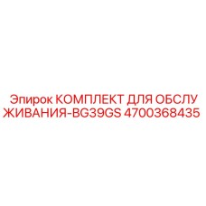 4700368435 КОМПЛЕКТ ДЛЯ ОБСЛУЖИВАНИЯ-BG39GS Epiroc