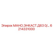 6214331000 МАНО.ЭНКАСТ.Д63 0/… Epiroc