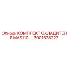3001528227 КОМПЛЕКТ ОХЛАДИТЕЛЯ MAS110 Epiroc