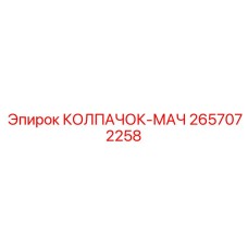 2657072258 КОЛПАЧОК-МАЧ Epiroc