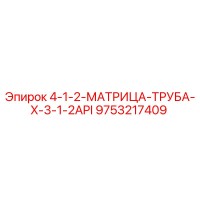 9753217409 4-1-2-МАТРИЦА-ТРУБА-X-3-1-2API Epiroc