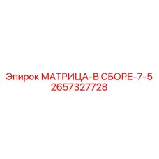 2657327728 МАТРИЦА-В СБОРЕ-7-5 Epiroc