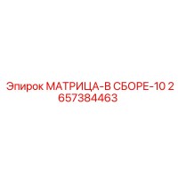 2657384463 МАТРИЦА-В СБОРЕ-10 Epiroc