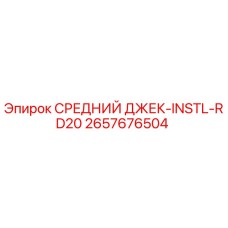2657676504 СРЕДНИЙ ДЖЕК-INSTL-RD20 Epiroc