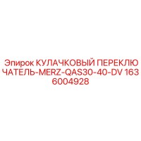 1636004928 КУЛАЧКОВЫЙ ПЕРЕКЛЮЧАТЕЛЬ-MERZ-QAS30-40-DV Epiroc