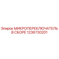 1236730201 МИКРОПЕРЕКЛЮЧАТЕЛЬ В СБОРЕ Epiroc