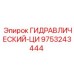 9753243444 ГИДРАВЛИЧЕСКИЙ-ЦИ Epiroc