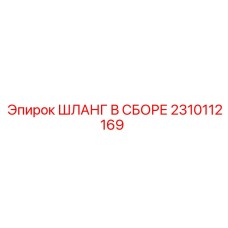 2310112169 ШЛАНГ В СБОРЕ Epiroc