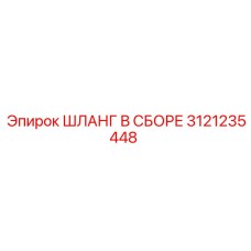 3121235448 ШЛАНГ В СБОРЕ Эпирок