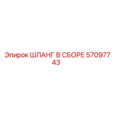 57097743 ШЛАНГ В СБОРЕ Epiroc