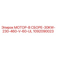 1092090023 МОТОР-В СБОРЕ-30KW-230-460-V-60-UL Epiroc