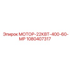 1080407317 МОТОР-22КВТ-400-60-МР Epiroc