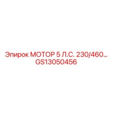 GS13050456 МОТОР 5 Л.С. 230/460 Epiroc