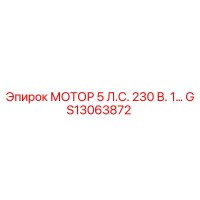 GS13063872 МОТОР 5 Л.С. 230 В. 1... Epiroc