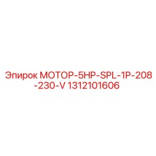 1312101606 МОТОР-5HP-SPL-1P-208-230-V Epiroc