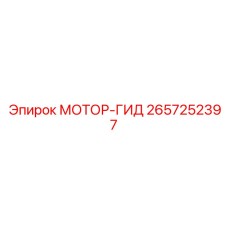 2657252397 МОТОР-ГИД Epiroc