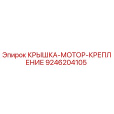 9246204105 КРЫШКА-МОТОР-КРЕПЛЕНИЕ Epiroc