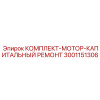 3001151306 КОМПЛЕКТ-МОТОР-КАПИТАЛЬНЫЙ РЕМОНТ Epiroc