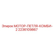 2236109867 МОТОР-ПЕТЛЯ-КОМБИ-2 Epiroc