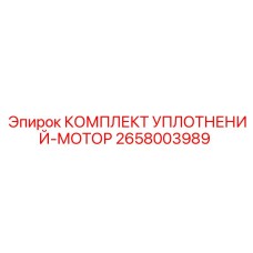 2658003989 КОМПЛЕКТ УПЛОТНЕНИЙ-МОТОР Epiroc